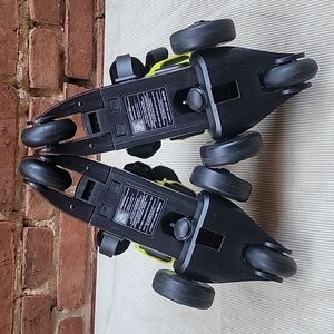 Adjustable Black and Yellow Kids Roller Skates